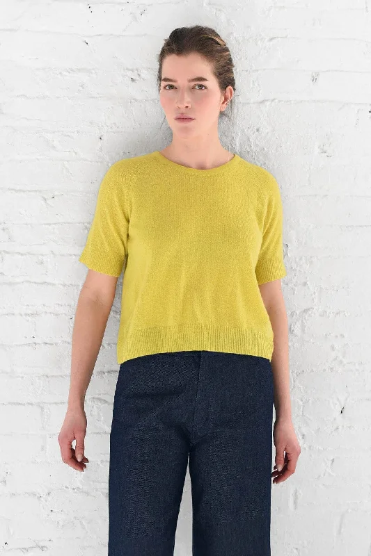 M.PATMOS Vicky Cashmere Tee - Citron