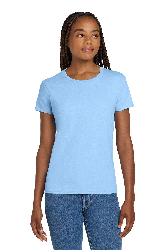 Gildan Womens Ultra Short Sleeve Crewneck T-Shirt - Light Blue