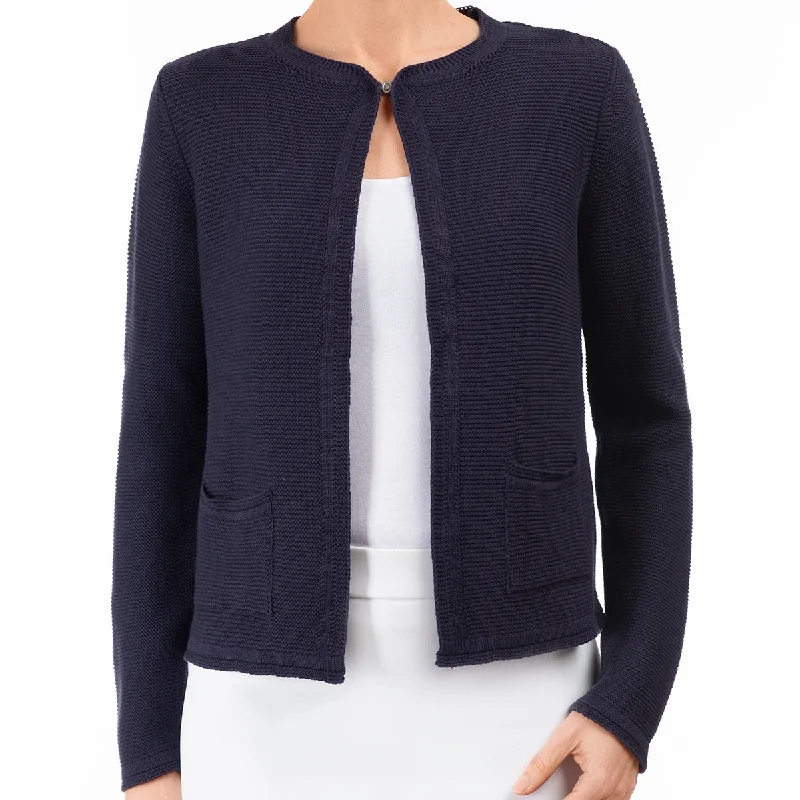 2 Pocket Cardigan in Navy