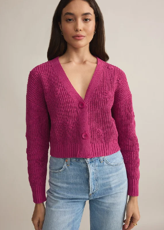 Z Supply Fleur Cardigan- Magenta