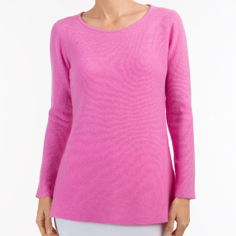 Round Neck Pullover in Bubble Gum