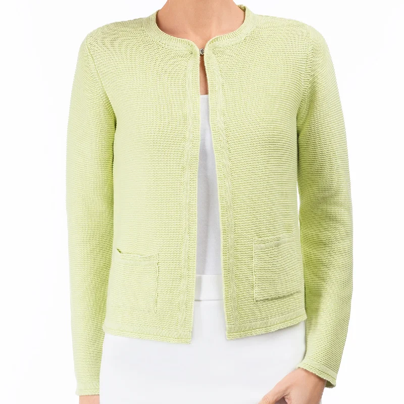 2 Pocket Cardigan in Key Lime