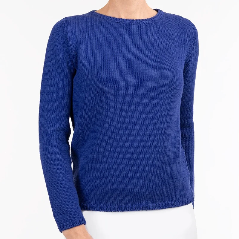 Long Sleeve Pullover in Cobalt