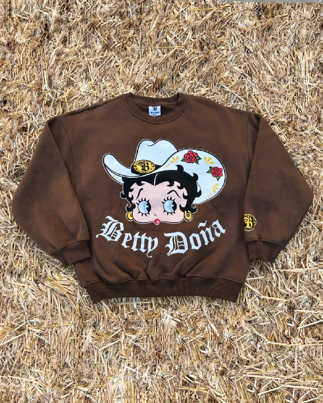 Betty Doña - Fleece Sweater - Brown