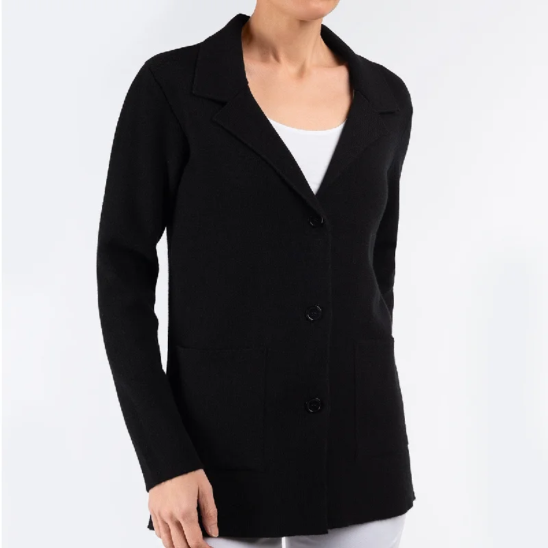 Sweater Blazer in Black