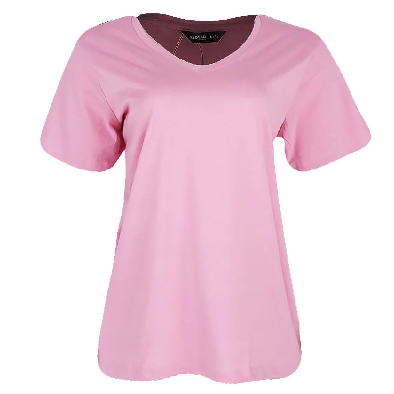 REDTAG Pale Pink Casual T-Shirt