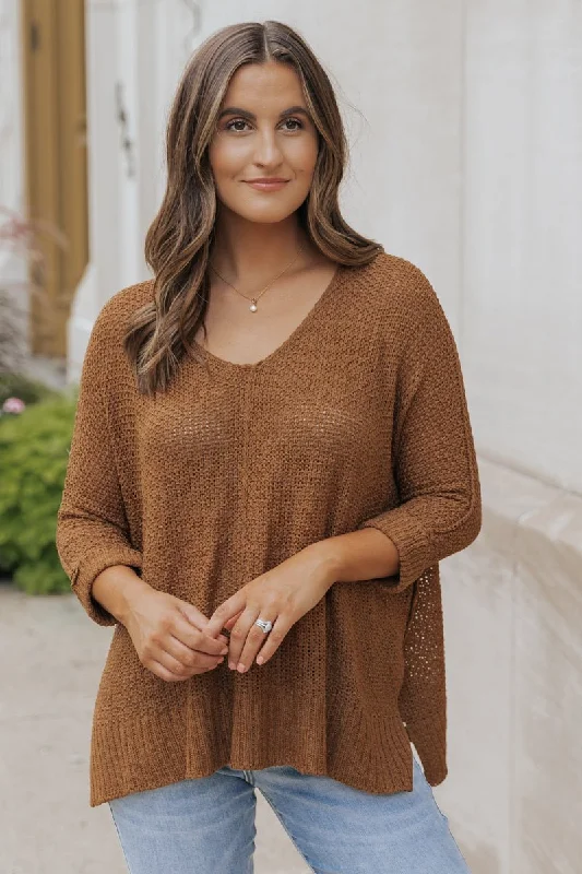 Ultimate Loose Fitted Sweater - Brown - FINAL SALE