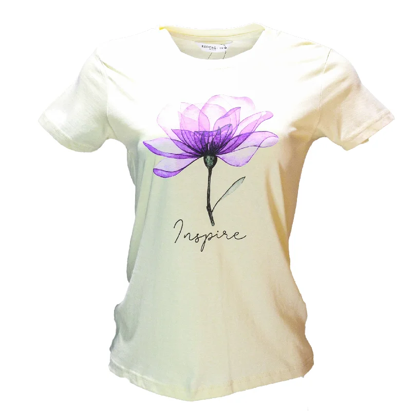 Ivory Printed T Shirt