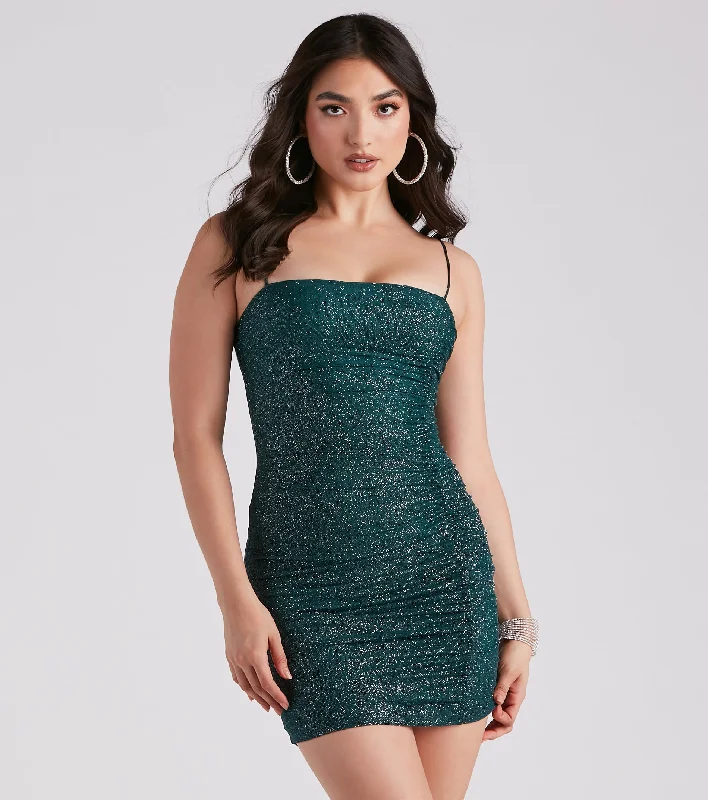 Sparkle All The Way Glitter Dress