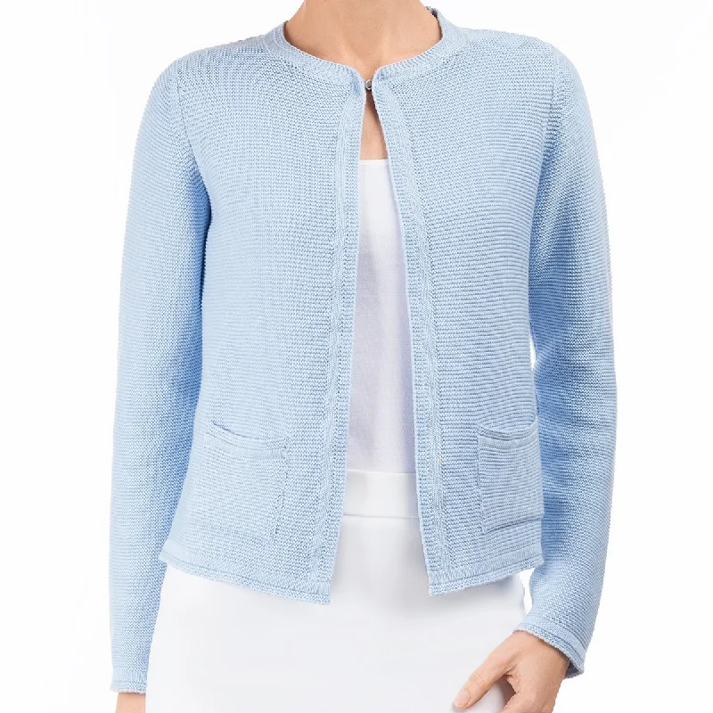 2 Pocket Cardigan in Cielo Blue