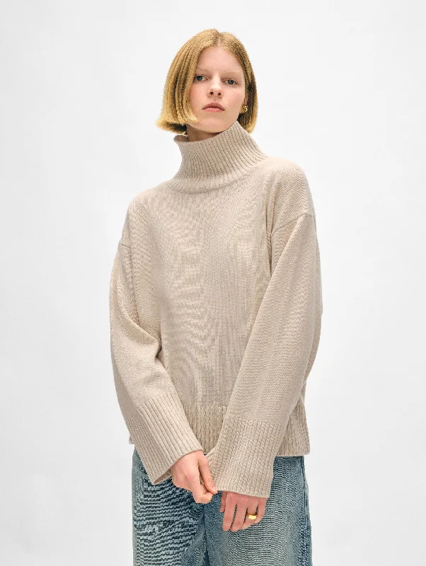 CASHMERE STAND NECK