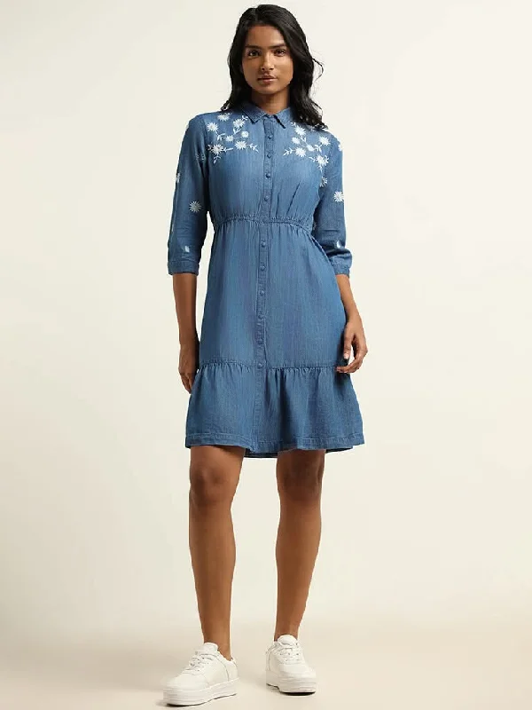 LOV Blue Denim Dress