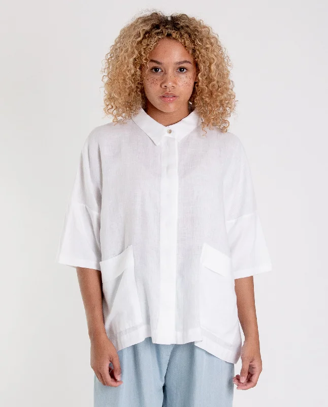 Naomi Linen Shirt In White