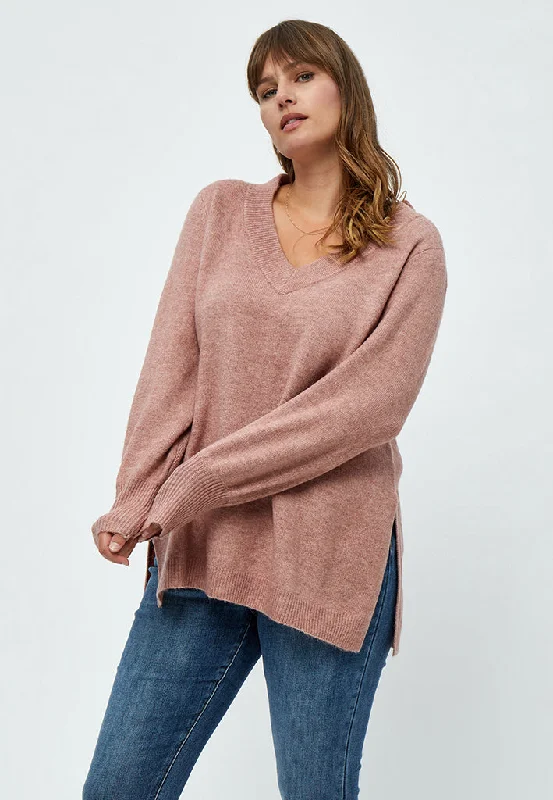 Aliah Pullover Curve - Rose Melange