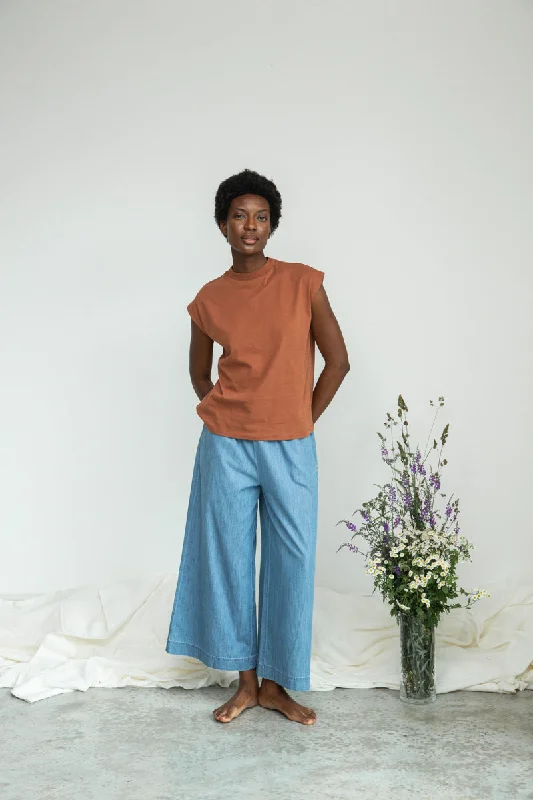 Aukai Organic Cotton Top in Russet