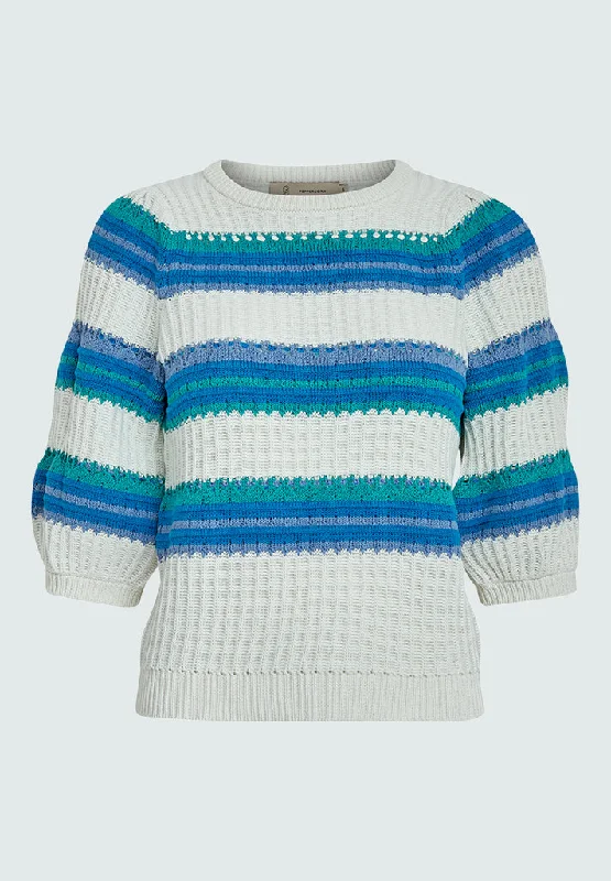 PCSigna Pullover - Viridian Green Stripe