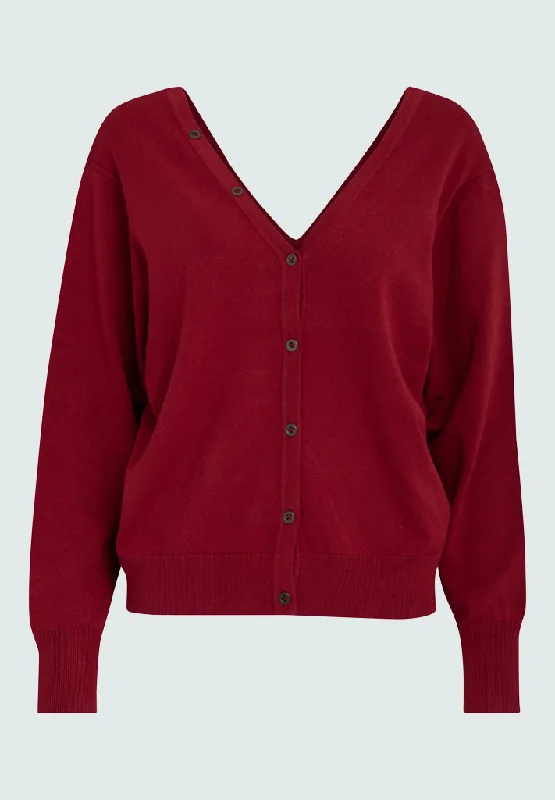 PCBandy V-Neck cardigan - Karanda Red