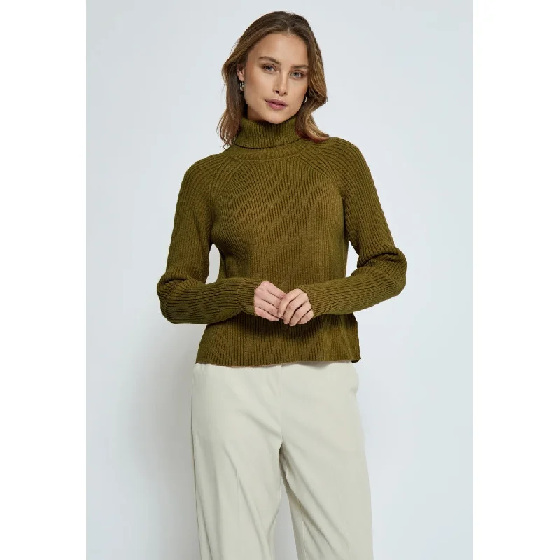 MSAva Knit Turtleneck - Dark Olive