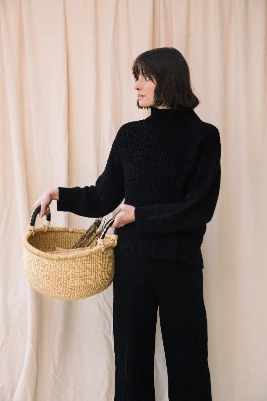 Tora Organic Cotton Jumper in Black