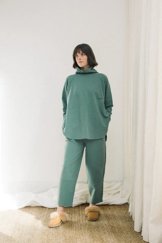 Nara Organic Cotton Felpe Sweatshirt in Eucalyptus