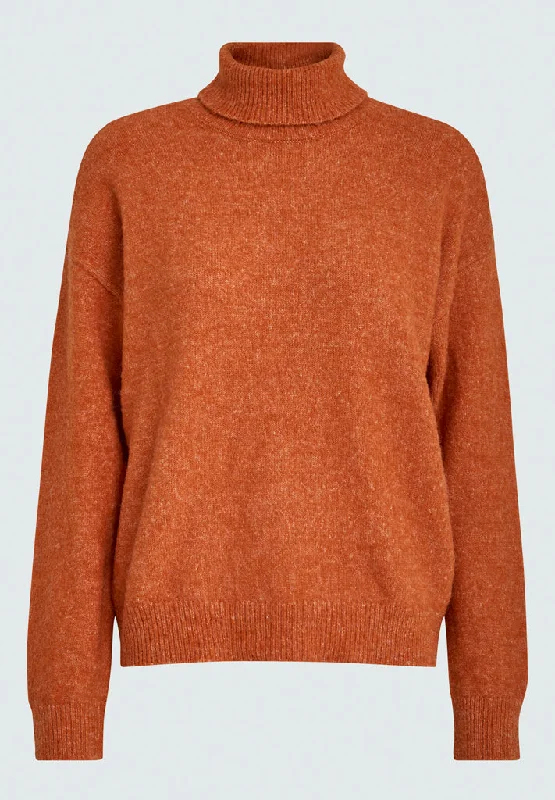 Gea High Neck Pullover - Harvest Pumpkin