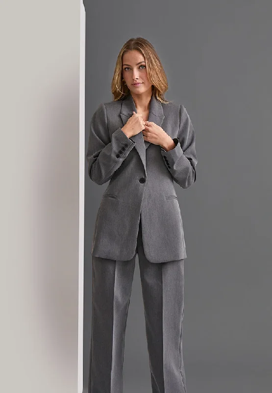 PCGinette Blazer - Dark Grey Melange