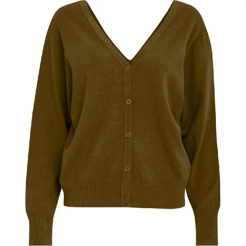 PCBandy V-Neck cardigan - Kangaroo Brown