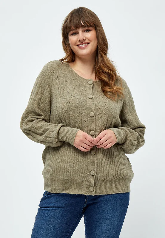 Alaniah Cardigan Curve - Winter Twig Sand Melange