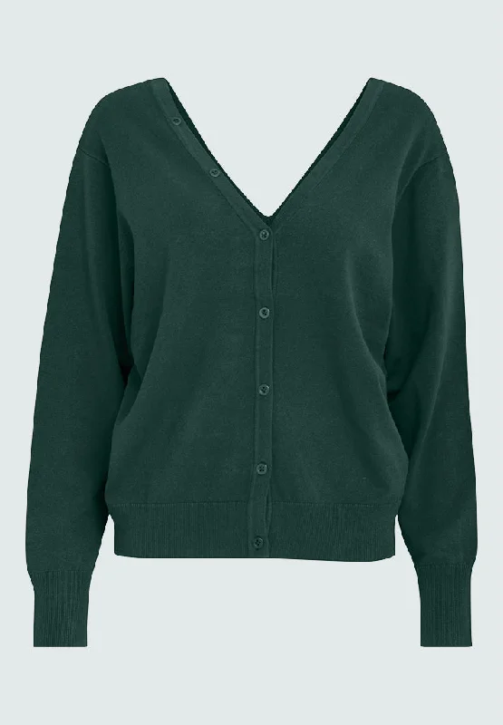 PCBandy V-Neck cardigan - Jungle Green